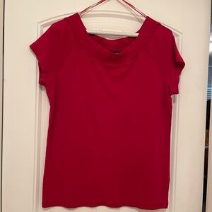 RED Jones New York Signature‎ pullover cap sleeve top Red women’s XL GREAT NECK